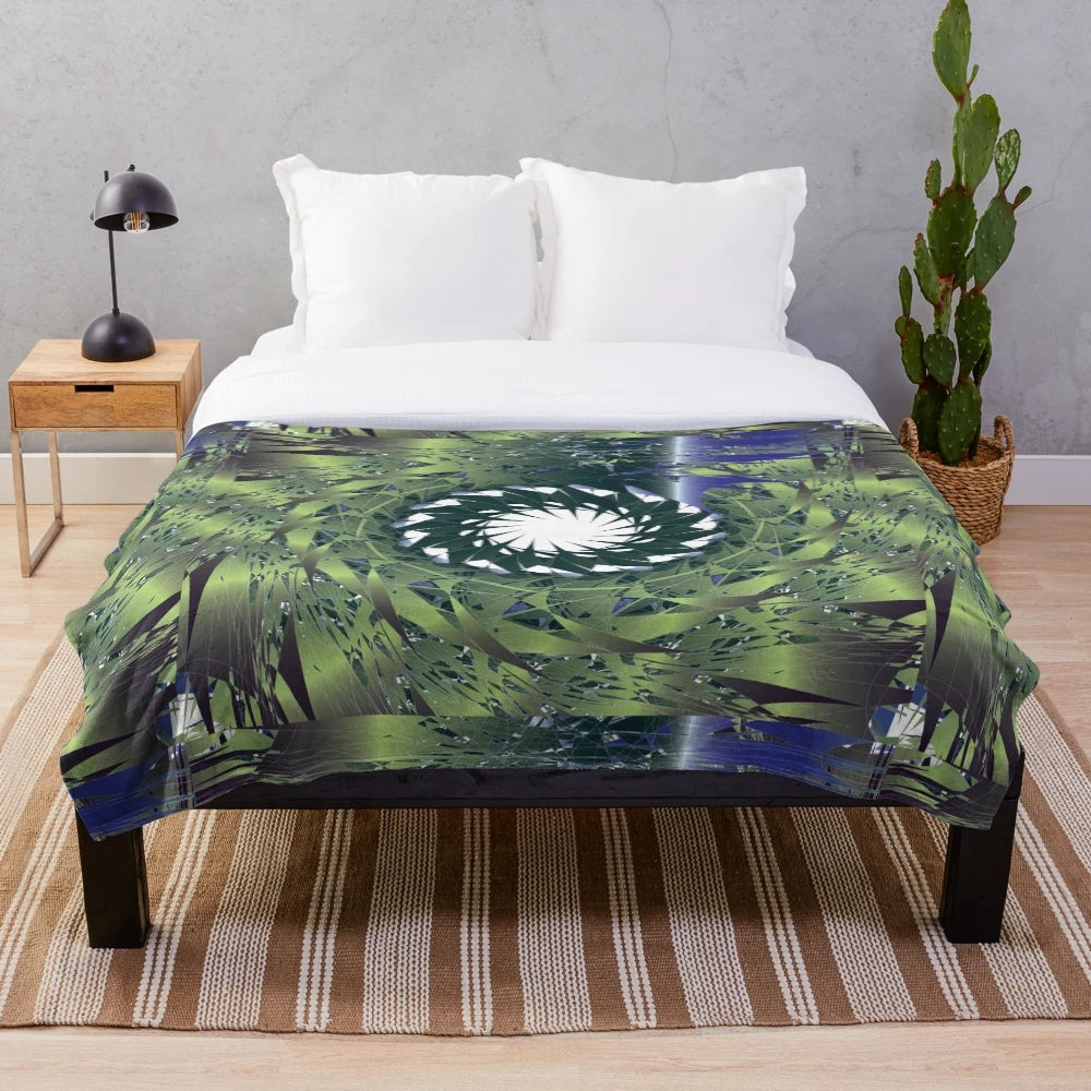 Plush designer blanket with a stylish and trendy pattern