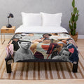 Andrew Scott Plush Blanket - Handsome Irish Actor Photo Collage