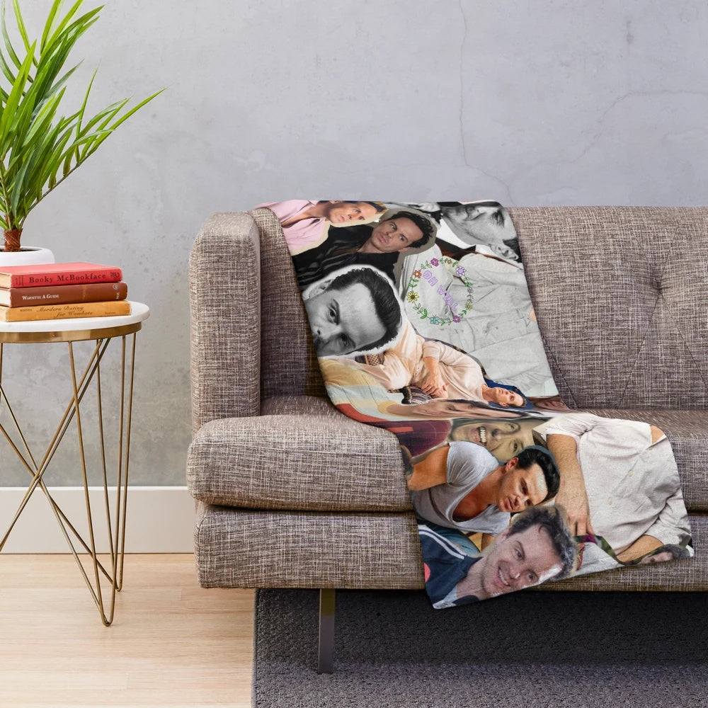 Andrew Scott Plush Blanket - Handsome Irish Actor Photo Collage