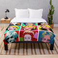 Andy Warhol Inspired Plush Blanket
