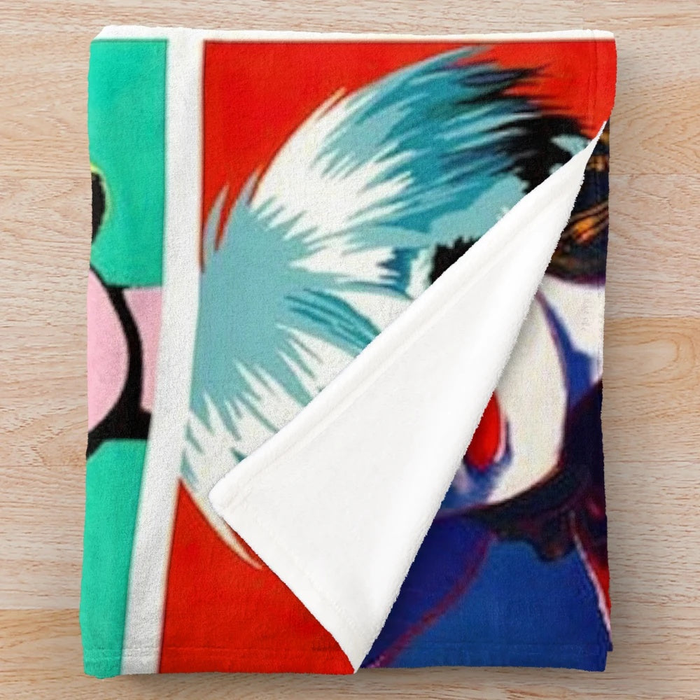 Andy Warhol Inspired Plush Blanket