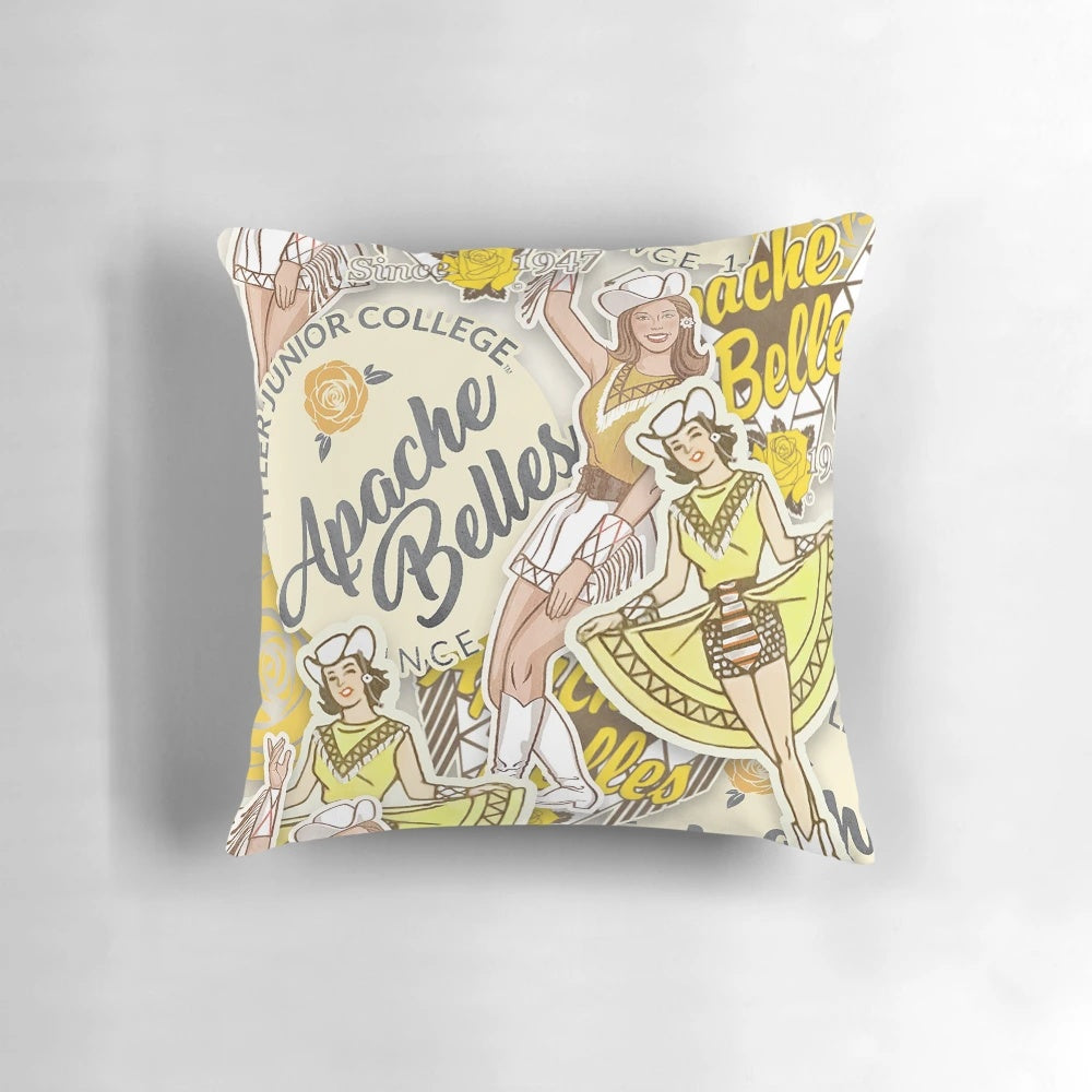 Apache Belle Logos Pillow with Southwestern Tribal Patterns