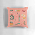 Vibrant and visually striking art gang-themed pillow for modern home decor