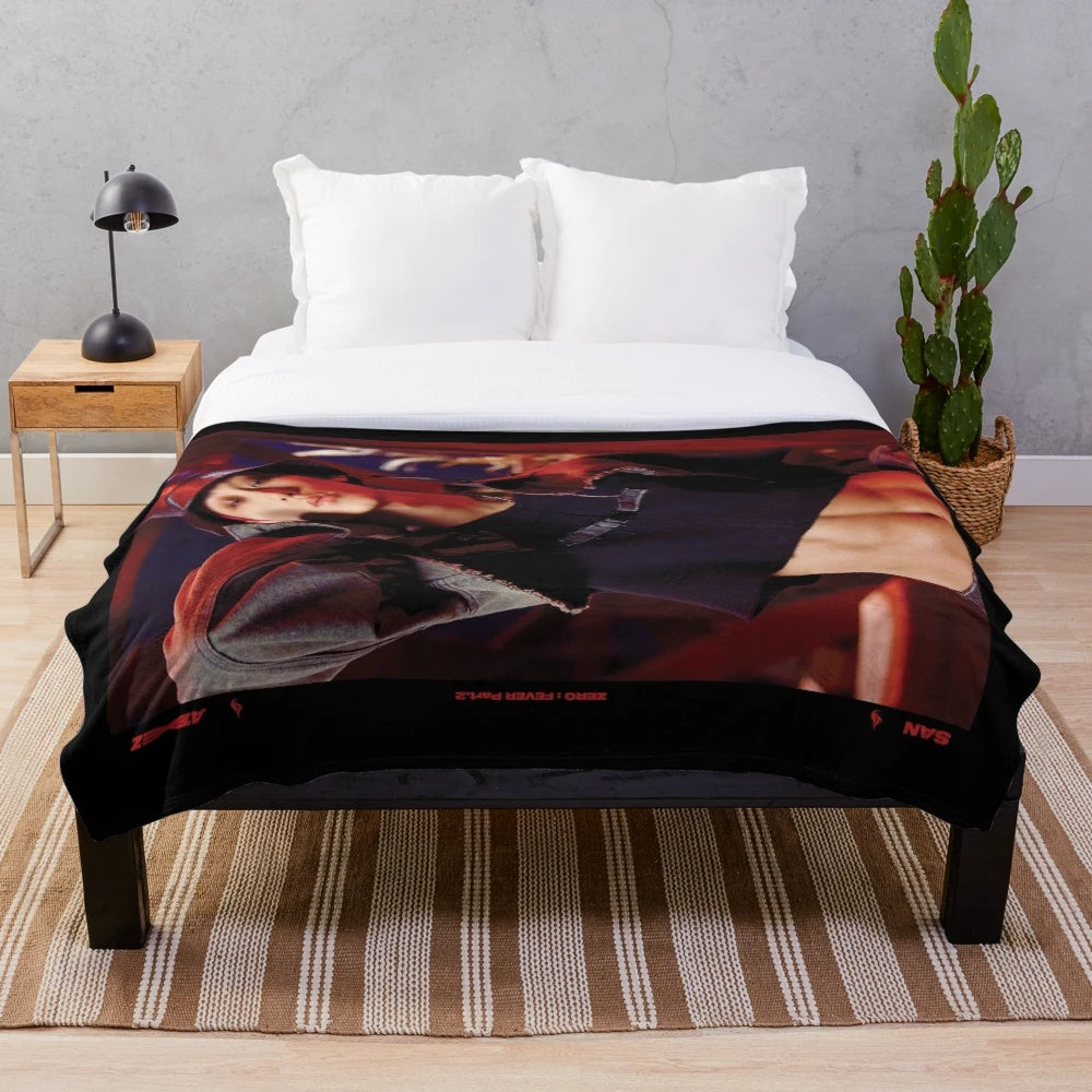 ATEEZ San 'Fireworks' Plush Blanket