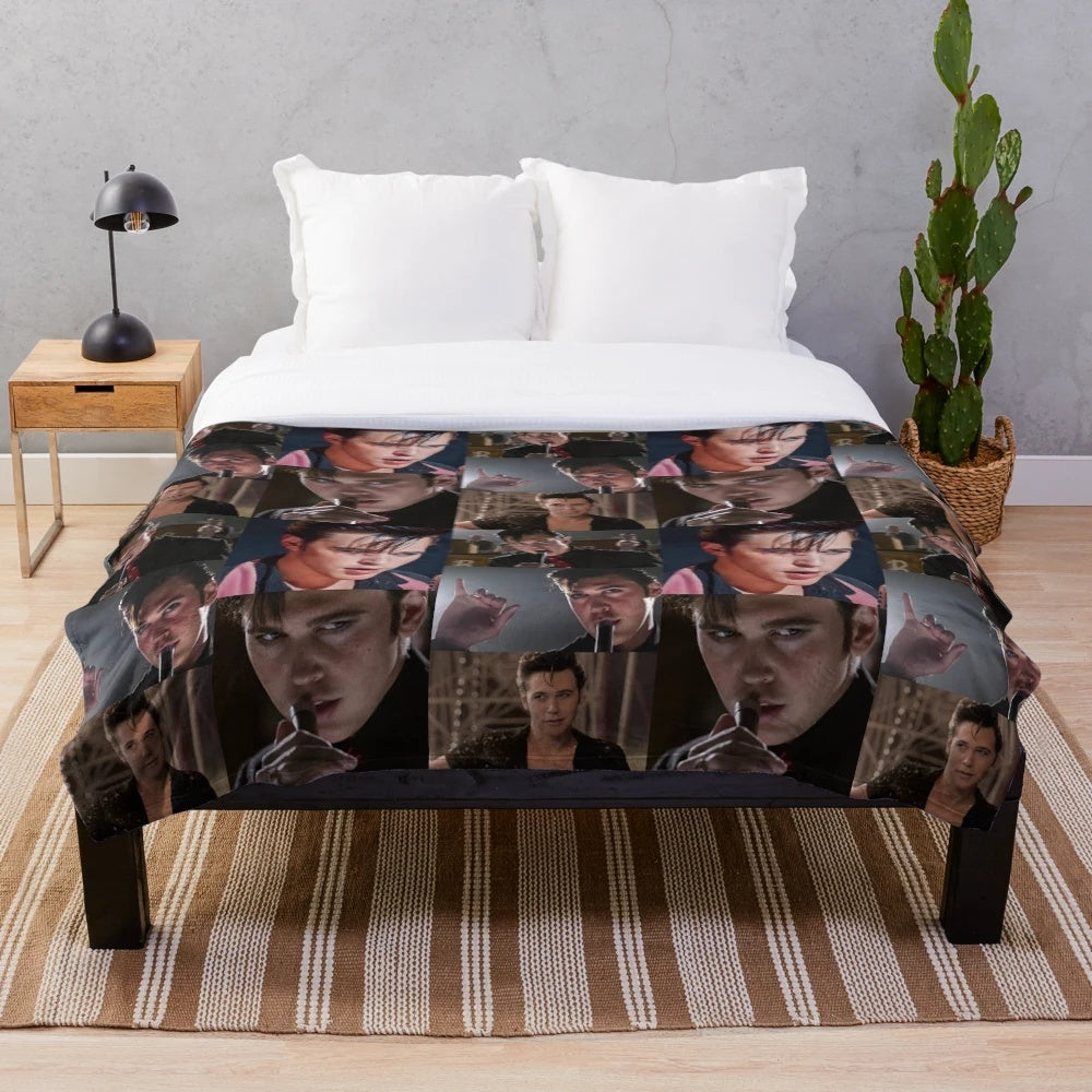 Austin Butler Collage Plush Blanket