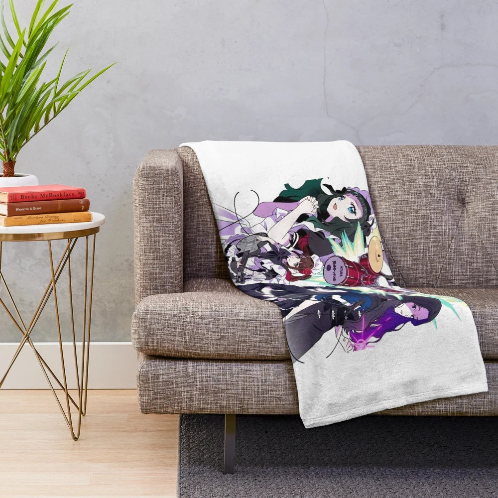 Cozy Band Maid Inspired Plush Blanket