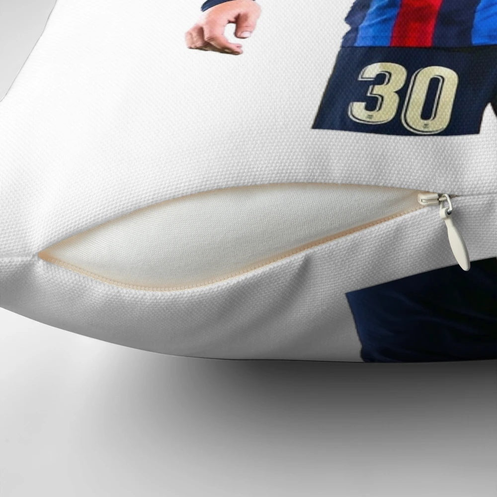 Stylish Barcelona FC-Inspired Pillow featuring Pablo Gavi