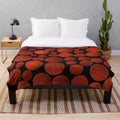 Basketballs pattern plush blanket