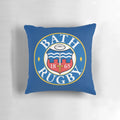 Cozy rugby-themed pillow featuring the Bath rugby logo