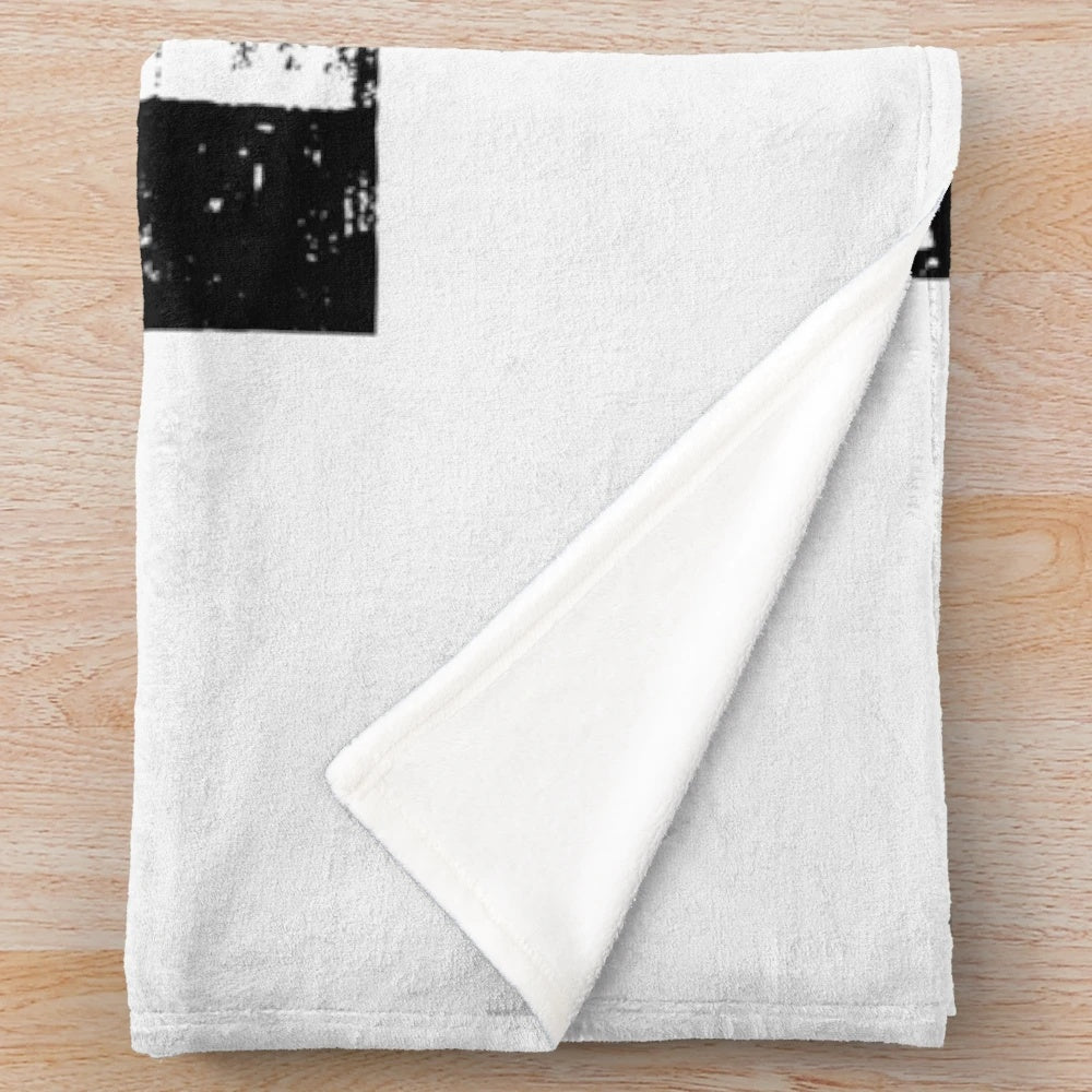 Cozy bauhaus style plush blanket for modern home decor