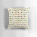 Decorative pillow featuring a vintage-inspired bicycle design