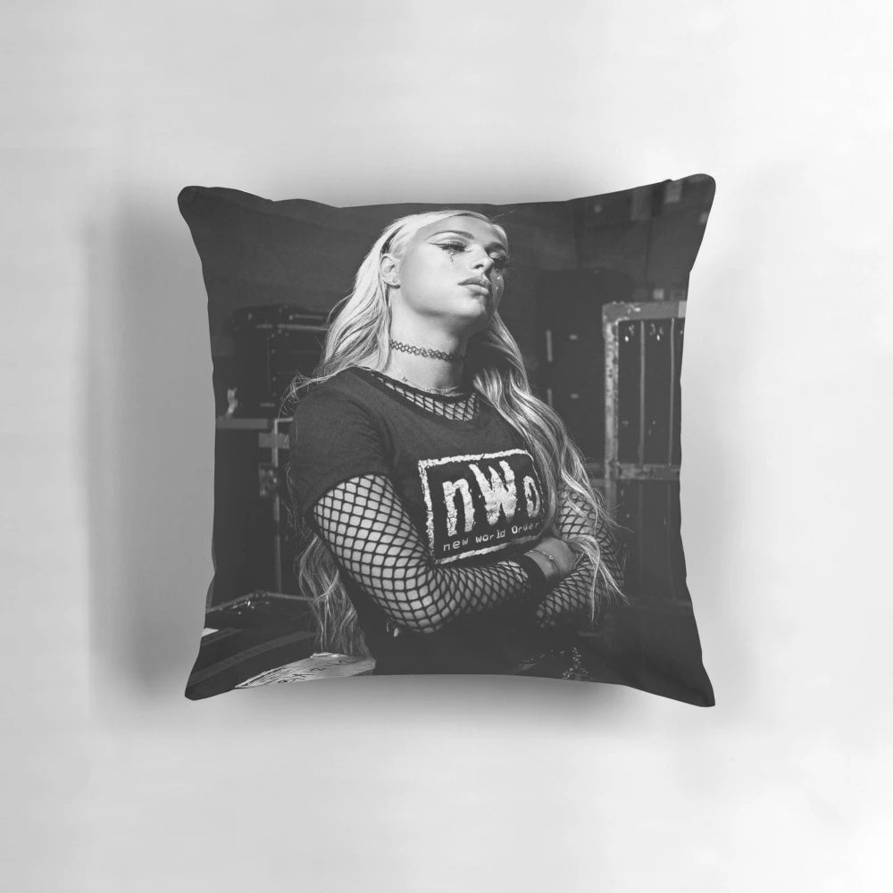 Black and white decorative pillow with a modern, minimalist design for a beautiful bedroom or living room.