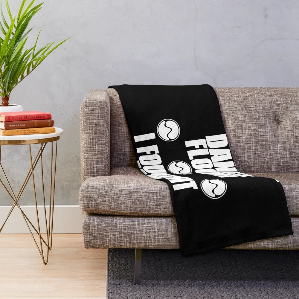 Soft and cozy plush blanket in black and white, perfect for fans of Lady Gaga and feminist themes
