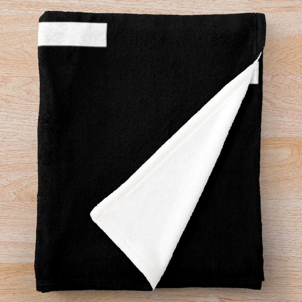 Soft and cozy plush blanket in black and white, perfect for fans of Lady Gaga and feminist themes