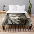 George Clooney black and white portrait plush blanket