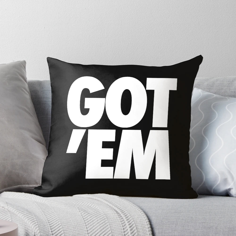 Black and white sneaker-inspired pillow for sneakerheads