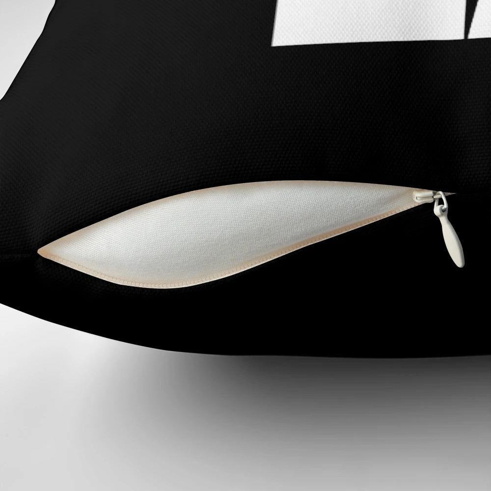 Black and white sneaker-inspired pillow for sneakerheads