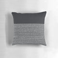 Black and white color block pattern pillow designed by Jacqueline Maldonado