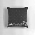 Kingdom Hearts-inspired black pattern pillow