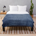 Blue denim plush blanket