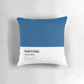 Classic blue Pantone-inspired simple design pillow
