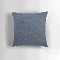 Blue tweed pillow with herringbone pattern, a stylish and cozy gift for fathers and brothers.