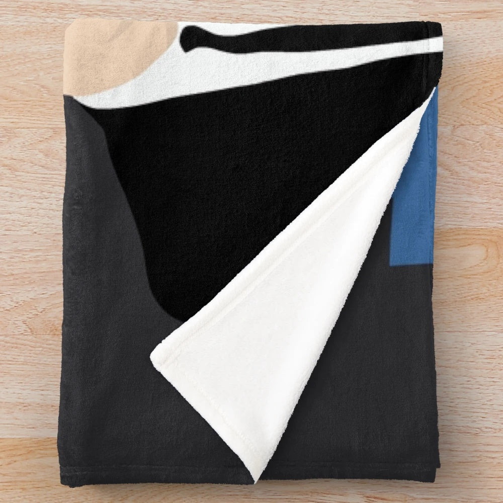 Blues Brothers themed plush blanket with retro design