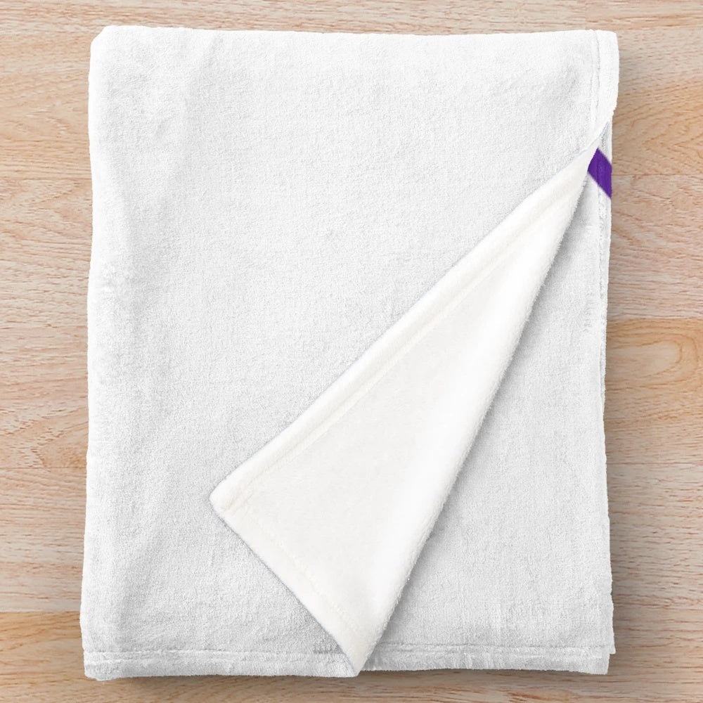Plush blanket featuring a boxer dog mom design with a purple bow, flowers, and a butterfly