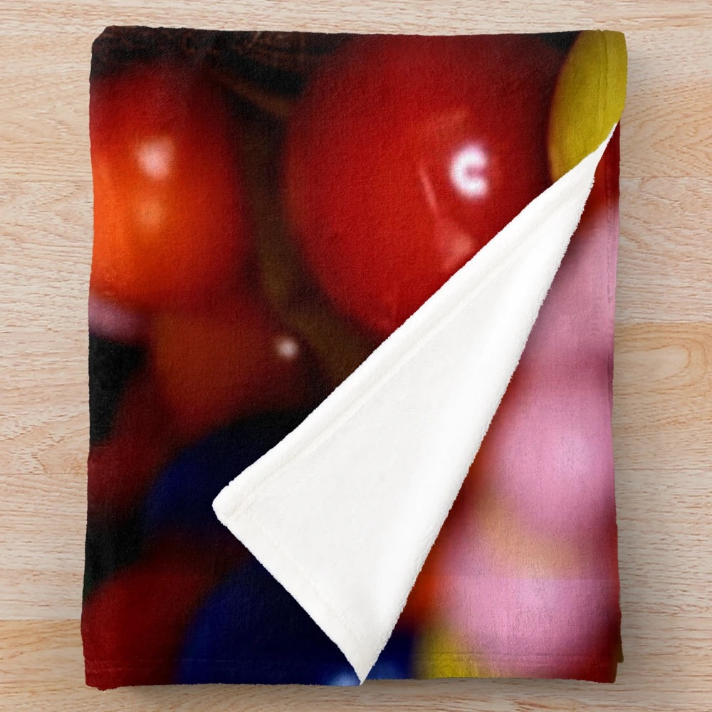 Plush blanket featuring an abstract portrait of popular YouTuber Brandon Farris