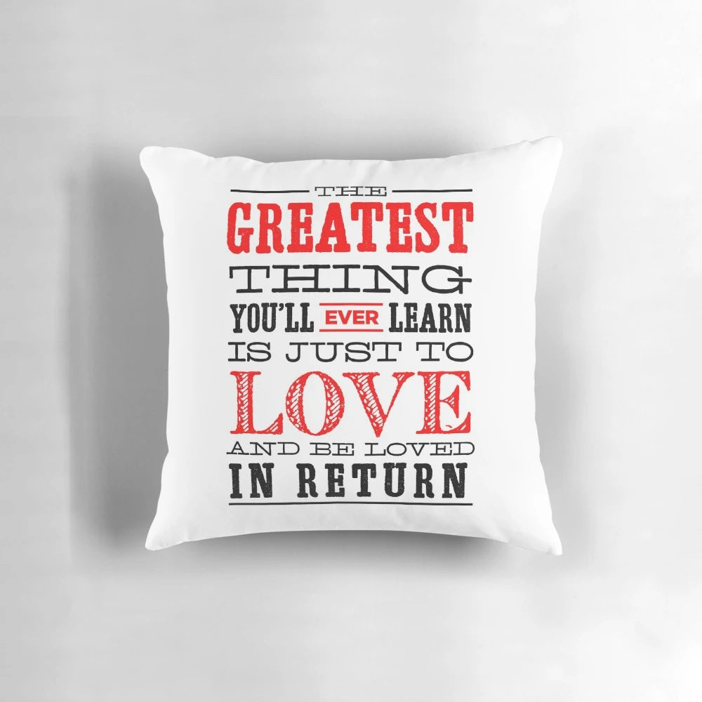 Decorative throw pillow featuring a Broadway and Moulin Rouge inspired design