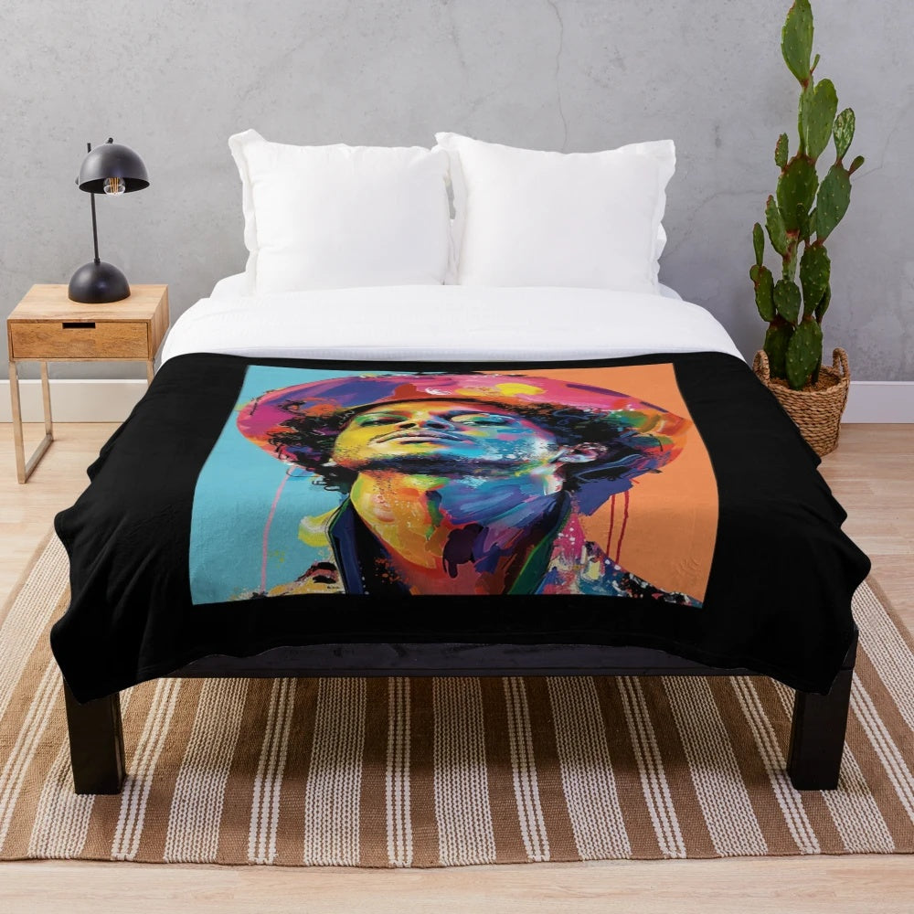 Bruno Mars Inspired Plush Blanket