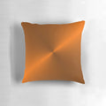 Brushed copper decorative pillow with circular design