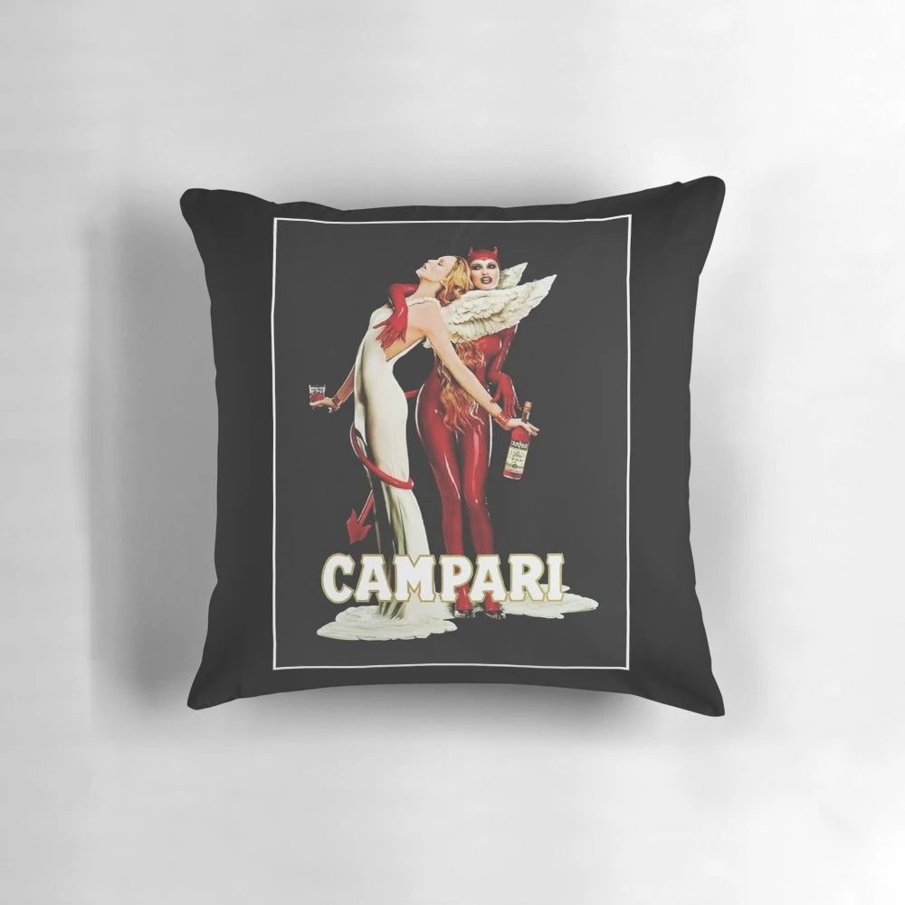Campari Gils red and white decorative pillow for living room and home decor