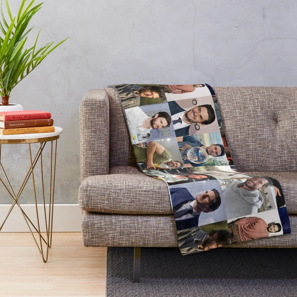 Ben Barnes Collage Plush Blanket