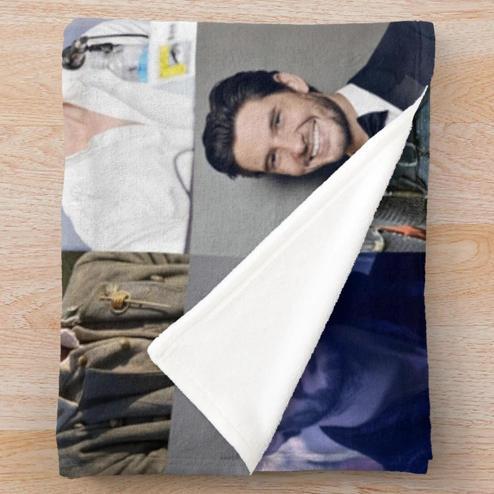 Ben Barnes Collage Plush Blanket