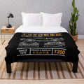 Celica T200 blueprint inspired plush blanket