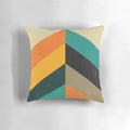 Chevron art pattern pillow in a mid century modern, Scandinavian-inspired design
