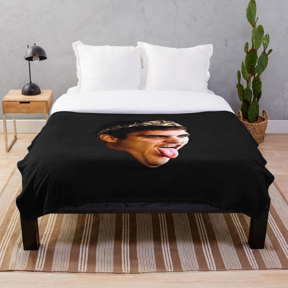 Commodus Phoenix-inspired plush blanket with a cozy design