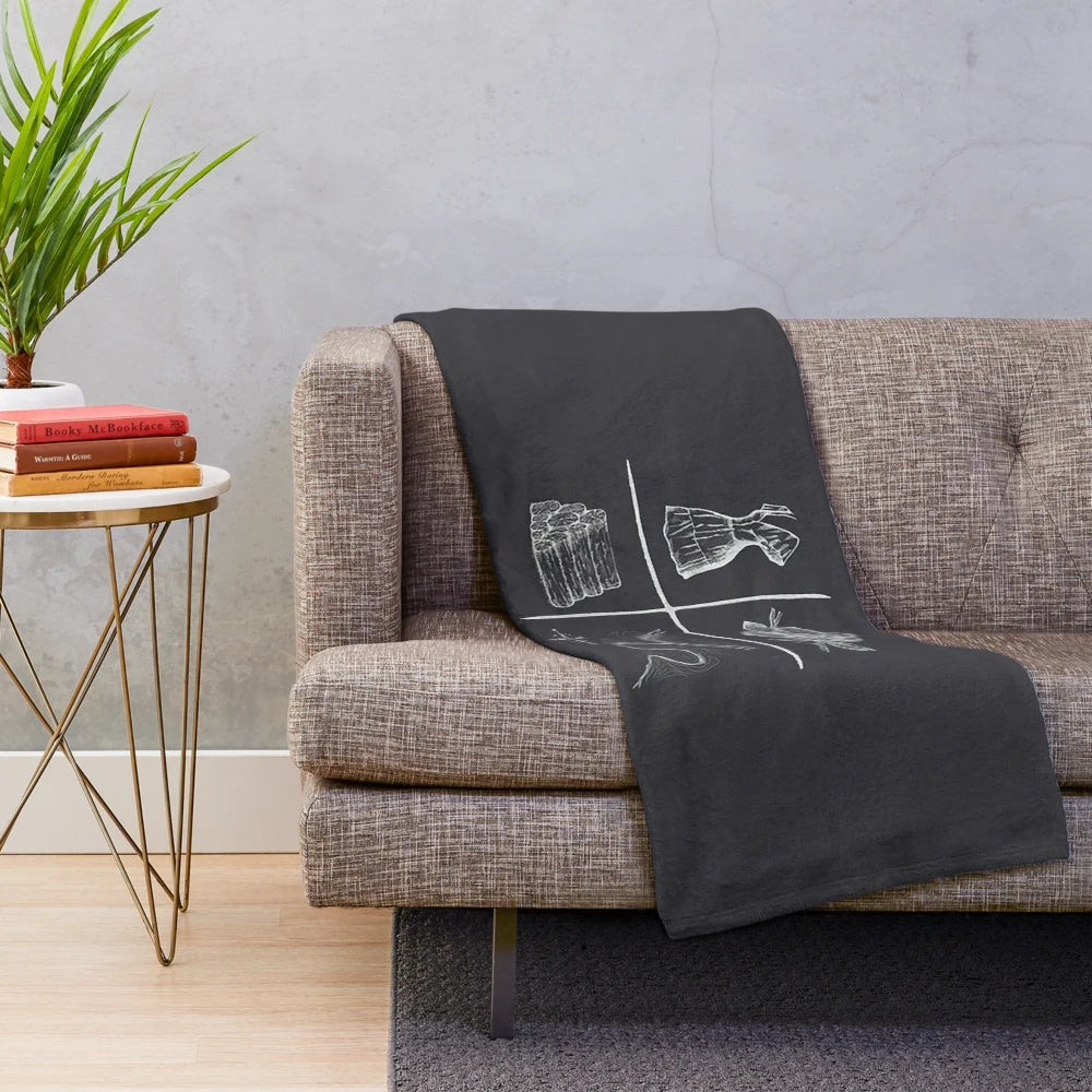 Plush blanket with a guitar design, featuring country music artist Morgan Wallen