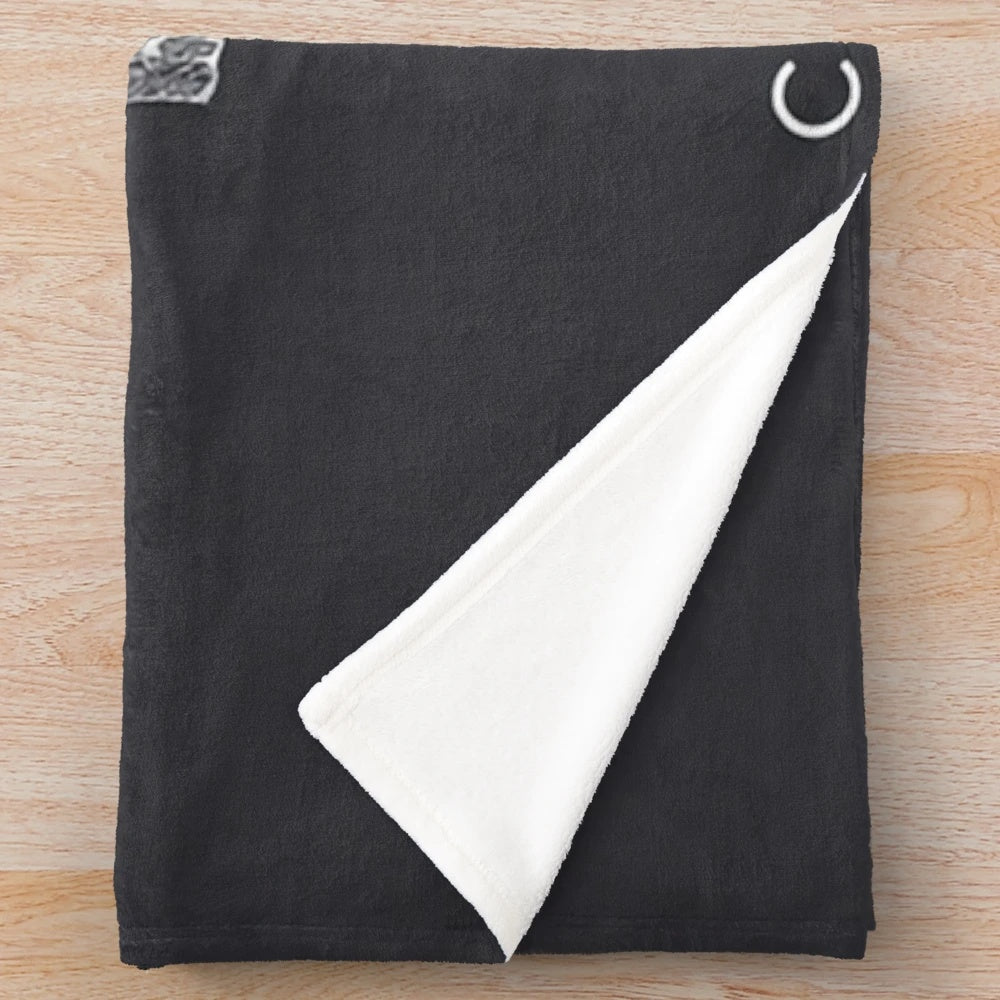 Plush blanket with a guitar design, featuring country music artist Morgan Wallen