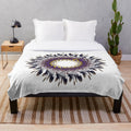 Soft and vibrant designer plush blanket