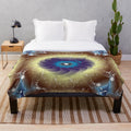 Plush blanket in a modern, abstract design