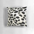 Black and white dalmatian fur texture pillow for dog lovers