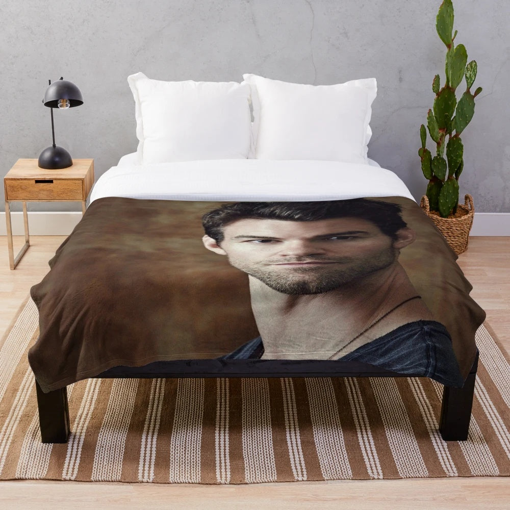 daniel gillies inspired plush blanket