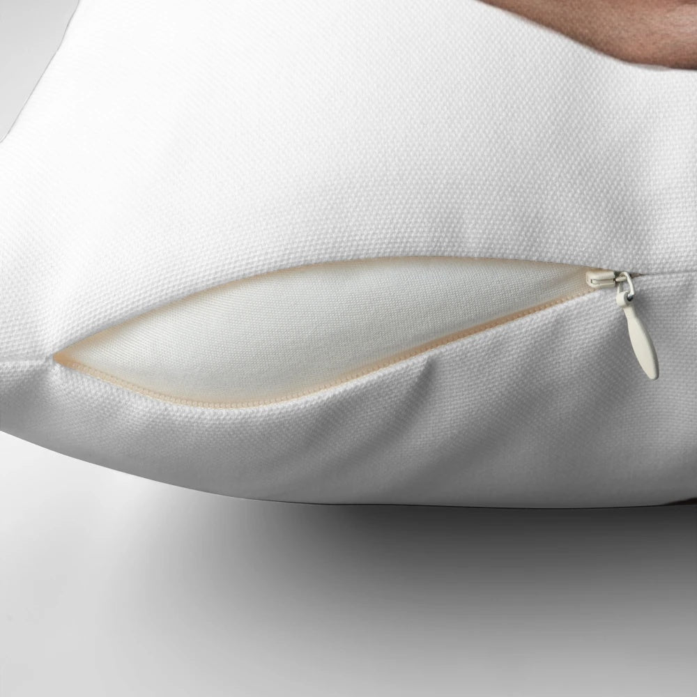 Soft, high-quality pillow featuring a design inspired by ABC News anchor David Muirhead