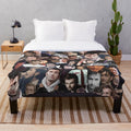 David Tennant Collage Plush Blanket featuring the popular British actor