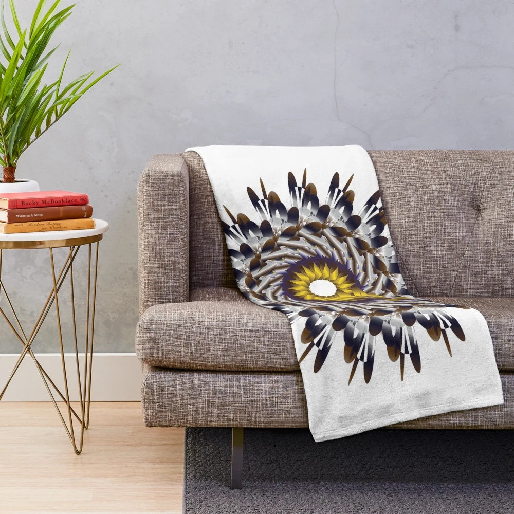 Vibrant and trendy designer plush blanket