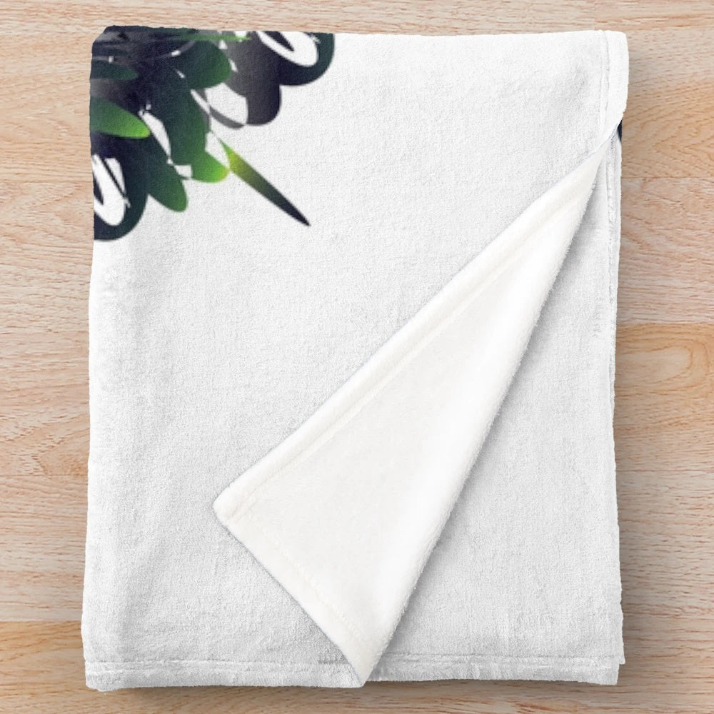 Stylish designer plush blanket with geometric pattern