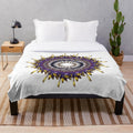 Stylish designer plush blanket with a unique pattern