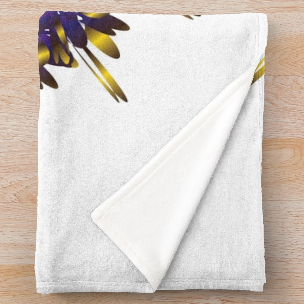 Stylish designer plush blanket with a unique pattern